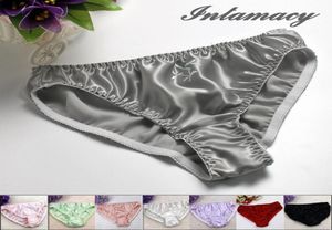 Mid midja 100 Real Silk Underwear Panties Briefs For Women L XL XXL 3XL Plus Size Woman Sexig underkläder6926505