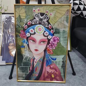 Modern Home Decoration Opera Chinese Personagem Pintura pendurada Pintura de porcelana Arte da parede Pintura decorativa personalizada