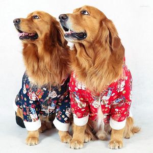 Hundkläder år kläder vinter jumpsuit stor stor dräkt outfit gyllene retriever husky labrador alaskan gräns collie kappa