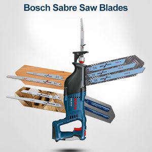 Bosch Sabre Saber Shead Blade S922BF Kit di accessori per utensili per alimentazione professionale flessibile per il taglio in legno in metallo in plastica