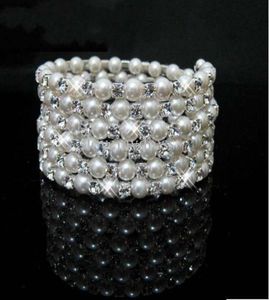 Stock 2022 Fashion Peals Crystalls Greaderly Bracelet Свадебные свадебные браслеты8498320