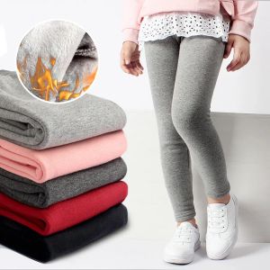 Trousers Girls Leggings Winter Clothes for Children 2022 Thick Warm Trousers Cotton Fleece Lined Leggings Kids Long Pants Girl Clothing