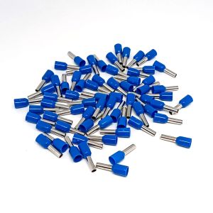 100 st påsar Ve Tubular Electrical Wire Connector Isolated Crimp Terminals Sortiment Wire Terminal Connector Cable Terminals