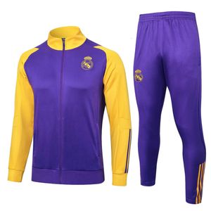 2324 Bellingham Jersey Long Sleeved Jacket Adult Childrens Football Suit Set Modric Training Uniform Print