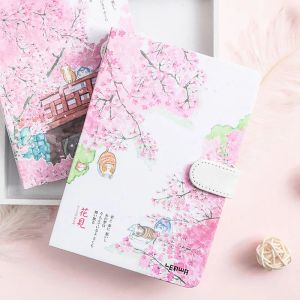 Notebooks Freshess Sketchbook Schöne Kirschblüten -Sakura Magnety Diary Notebook 2020 Neues kreatives Mode Notebook