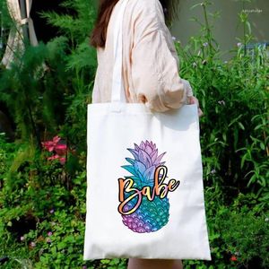 Сумки для покупок красочные ананасы Canvas Bag Hawaii Каникулы.