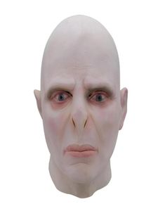 The Dark Lord Voldemort Mask Celmetto Cosplay Masque Boss Latex Orribili maschere spaventose terrorizer Halloween Mask Costume Prop197P7700659