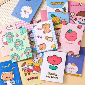 10pcs küçük sevimli kawaii cep dizüstü bilgisayar boş Notepad Mini Journal Memo Not Defteri Çocuk Öğrencisi Gezgin Okul Malzemeleri