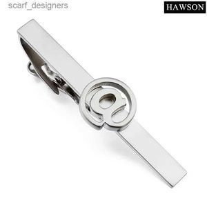 Tie Clips Trendy AT Design Tie Clip Business Suit Matt Neck Tie Pin 2.25 Inch Tie Bar Y240411