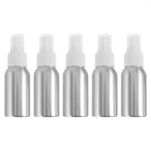 収納ボトル5 PCSスプレーアルミニウムスモールポータブルファインミスト補充可能な香水