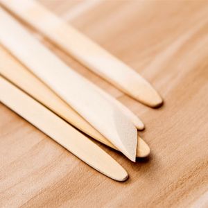 5pcs Dişli bambu saplı seramik ürünler seti Seramik Onarım Araçları DIY Kil Kazık Modeli El Sanatları Oyma Doku Bıçağı