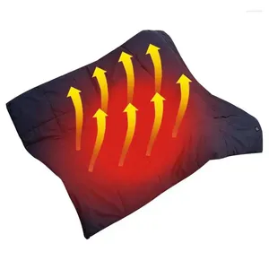 Blankets Heated Blanket Portable USB Charging Down Filled Cotton Wearable For Camping Outdoor Activities Working