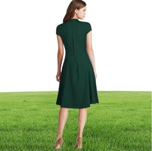 Women039s Vintage Style Vintage 1940er Shirtwaist Trompete Abendkleid Kleid Swing Skater Kleid 4978761