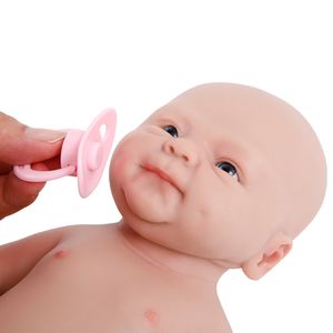 IVITA WG1512CT 36cm 1.76kg Full Silicone Reborn Baby Doll with Magnet Pacifier Realistic Bebe Baby Toy for Children with Clothes