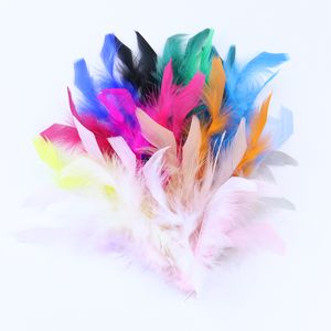 50pcs/Los natürliche Truthahnfedern Bulk Hight 4-6inch Marabou Feder DIY Juwely Party Kunsthandwerk Carnival Halloween Craft Decor