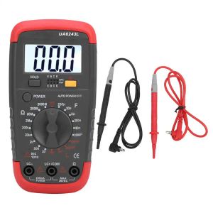 Uyigao UA6243L Professional Digital Condicatori di resistenza Capacità Capacità del misuratore di induttanza Tester di diodi del circuito di capacità di Capacimetro