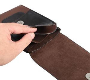 Мужские кожаные винтажные мобильные телефона Курсы хип -ремня кошельки для кошелек