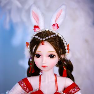 Dream Fairy 1/3 Doll BJD 62CM Kinesisk stil Rabbit Girl Ball fogad kropp SD MSD med klädskor Makeup för flickor