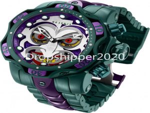 Yenilmez Watch DC Comics Joker Mens Quartz 525mm Paslanmaz Çelik Model 30124 Takvim Su Geçirmez Kronograf Saatler3315870