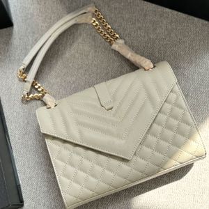 Modedesigner-Tasche Cowide Classic Caviar Size24x17cm Umschlagbeutel Handheld Crossbody Bag Chaint Bag