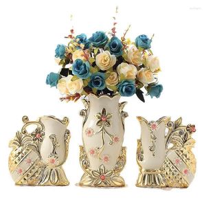 Wazony w stylu europejskim ceramiczny blat wazonu ornamenty kwiatowe