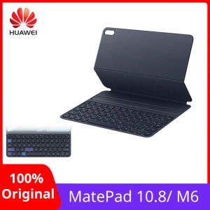 Клавиатуры Оригинал Huawei Matepad 10,8 -дюймовый корпус клавиш магнитный PU кожа Smart Wake Up Voice Stand Flip планшет и планшет M6 10.8