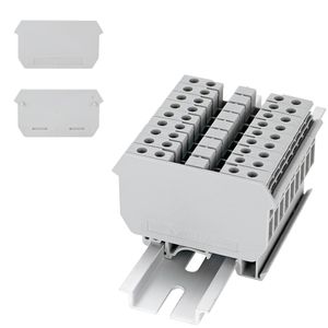 100pcs D-UDK4 para UDK-4 DIN Terminal Rail Block Acessórios