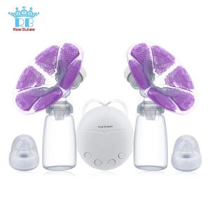 Breastpumps Real Bubee Single/double Electric Breast Pump with Milk Bottle Infant Usb Bpa Free Powerful Milk Pumps Baby Breast Feeding