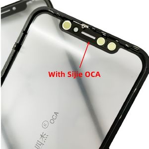 10st/parti 3 i 1 yttre glas + ram + Sijie OCA -reparationsersättning för iPhone 11 XR -skärmens främre beröringslins