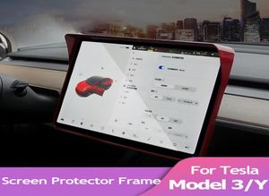 Frame di protezione dello schermo della console centrale per Tesla Modello 3 y Accessori per auto Modello3 Modey Control Touch Screen Coverwerfullo Sun Shade3599065