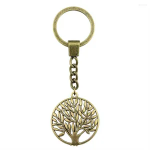 Keychains 1pcs Tree Keychain Ornaments Jewellery Making Supplies Cute Ring Size 30mm