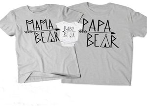 Família de camisetas pare -filhotes Combating Family Combating Roupfits Mangas curtas letra redonda de pescoço casal casual Wear Kids Romper 326370469