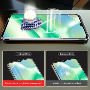 4in1 Clear Hydrogel Film For Realme C33 C31 C30 C35 Camera Lens Soft Protective Glass For Realmy C 33 31 30 35 Screen Protector