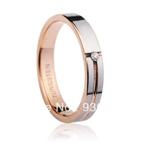 Süper Deal Ring Boyutunu Özelleştir 312 Tungsten Kadın Man039s Alyans Çift Rings305J3977090