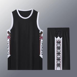 American Style Men Plus Size Baggy Basketball Jersey kostym Anpassa School College Team Training Basketball Uniform Sportwear