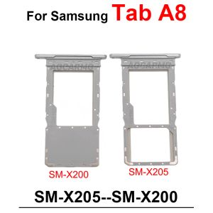 For Samsung Galaxy Tab A8 10.5" SM-X200 X205 Single Dual Memory SD Card +Sim Card Sim Tray Holder Socket Slot Replacement Parts