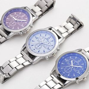 Нарученные часы бренд стальные сетчатые часы для мужчин простые повседневные цифры кварцевые круглые деловые роскошные роскошные часы сдача