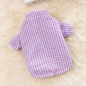 Dog Apparel Clothes For Small Dogs Winter Warm Jacket Down Fashion Puppy Plaid Coat Cute Soft Cat Chihuahua Pet