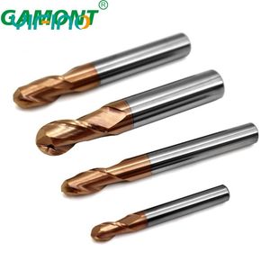 Yifino HRC55 2-FLUTE Freze Kesici Tungsten Çelik Karbür Top Burun Uç Değirmeni CNC Mekanik Metaller İşleme Endmill Araçları