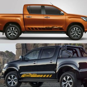 Pickup -Tür -Seitenstreifen Aufkleber für Toyota Hilux Vigo Revo Truck Graphics Mountain Decors Covers Autoabziehbilder Autozubehör