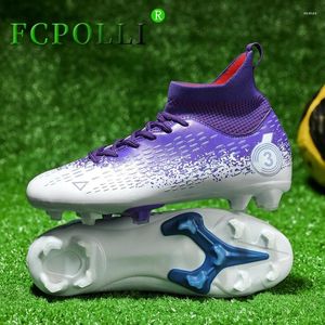 American Football Shoes Professional Big Boy Soccer Sock Boots Long Spike For Men Women Designer Sport Shoe Copar High Top