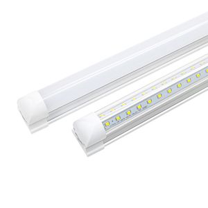 6ft 1800mm 56W AC85-265V إدخال مصباح الفلورسنت للإضاءة المنزلية T8 أنبوب LED متكامل V شكل V