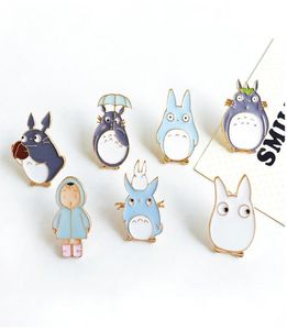 Cały 1PC harajuku unisex stop Enamel Anime Cute Totoro Girl Broche Badges Lapel Pin Bezpieczne broszki Scalf Boy Women Jewe2877815