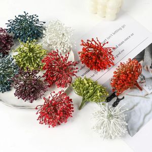 Decorative Flowers 5Pcs Mini Artificial Plants Fake Seagrass For Home Decor Wedding Decoration Christmas Ornaments DIY Garlands Accessories