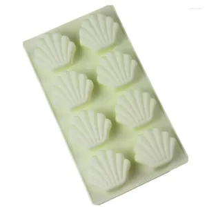Moldes de cozimento 3D Alimento de bolo de silicone molde 8 orifícios Casca vazia