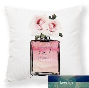 All-match Perfume Flower Creative Design Plush Pillowcase Factory Wholesale Ins Nordic Cushion Lumbar Support Pillows