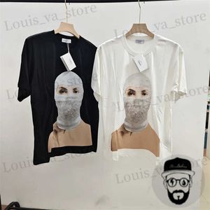 Men's T-Shirts Fr shipping high-quality pure cotton pearl masked person IH NOM UH NIT mens T-shirt printed womens round neck loose top t T240411