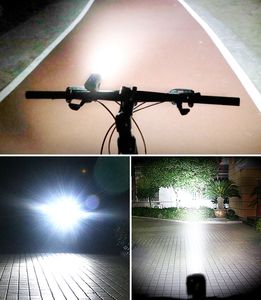 Bisiklet Ön Işıklar Otomatik Kapat Süper Parlak USB Şarj Edilebilir Set LED Montaj Bisiklet Işıkları Su Geçirmez Far FlashLigh Korna
