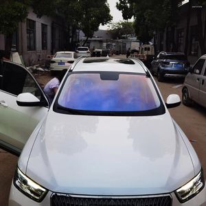 Naklejki okienne Hohofilm 50cmx200cm 81%VLT Chameleon Film Car Sticker Auto Glass UV UV Solar Tint