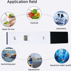 Tester PH Tester Jakość wody cyfrowy miernik pH dla basenu Wody LCD Water Curity Aquarium Filtr Tester PH